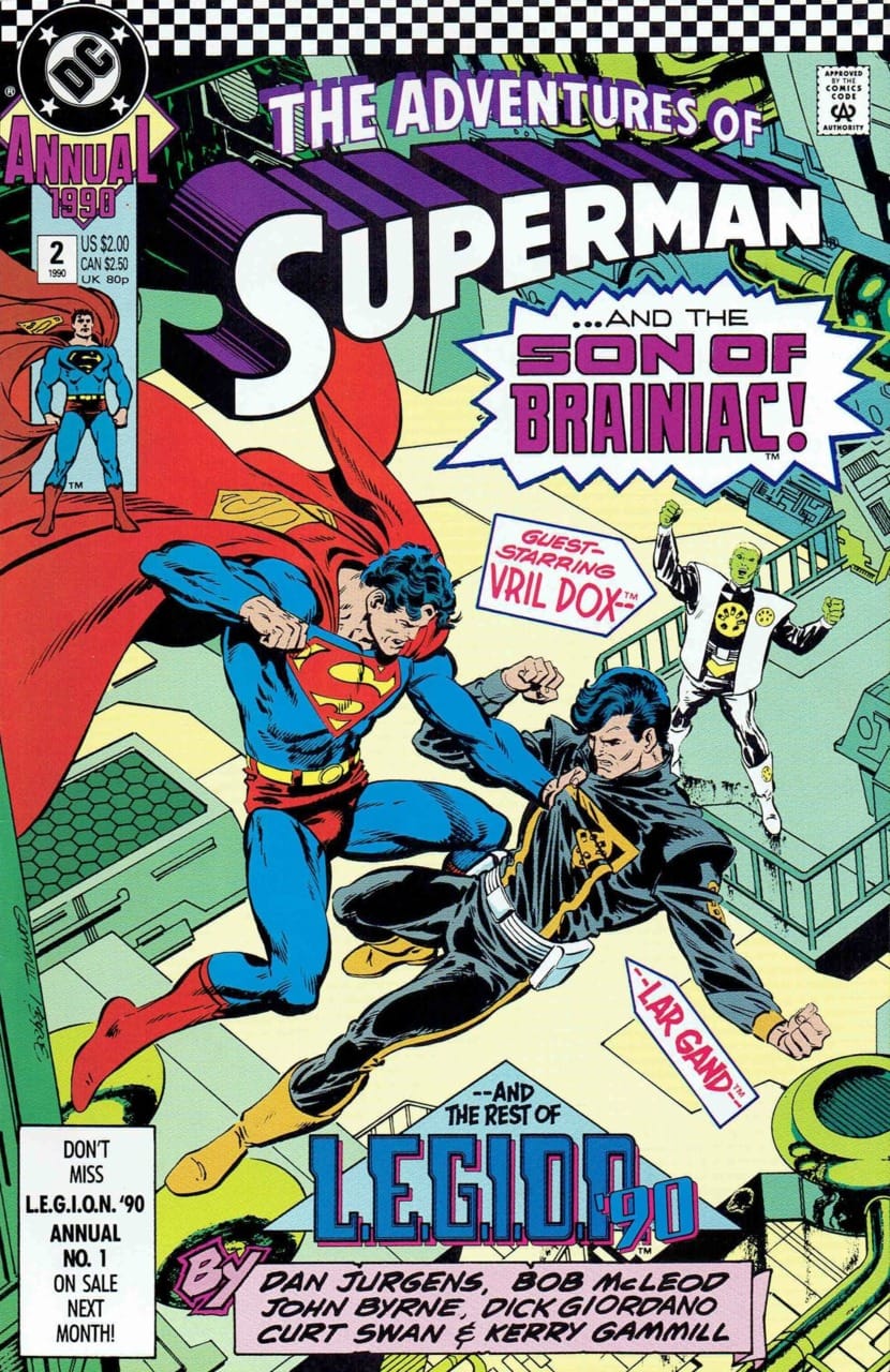DC Comics COMIC BOOK Adventures of Superman Annual #2 (VF)