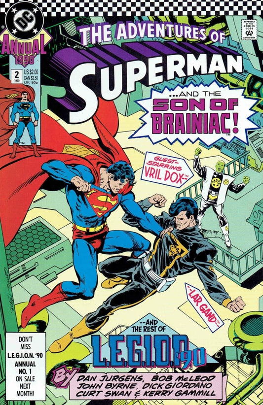 DC Comics COMIC BOOK Adventures of Superman Annual #2 (VF)
