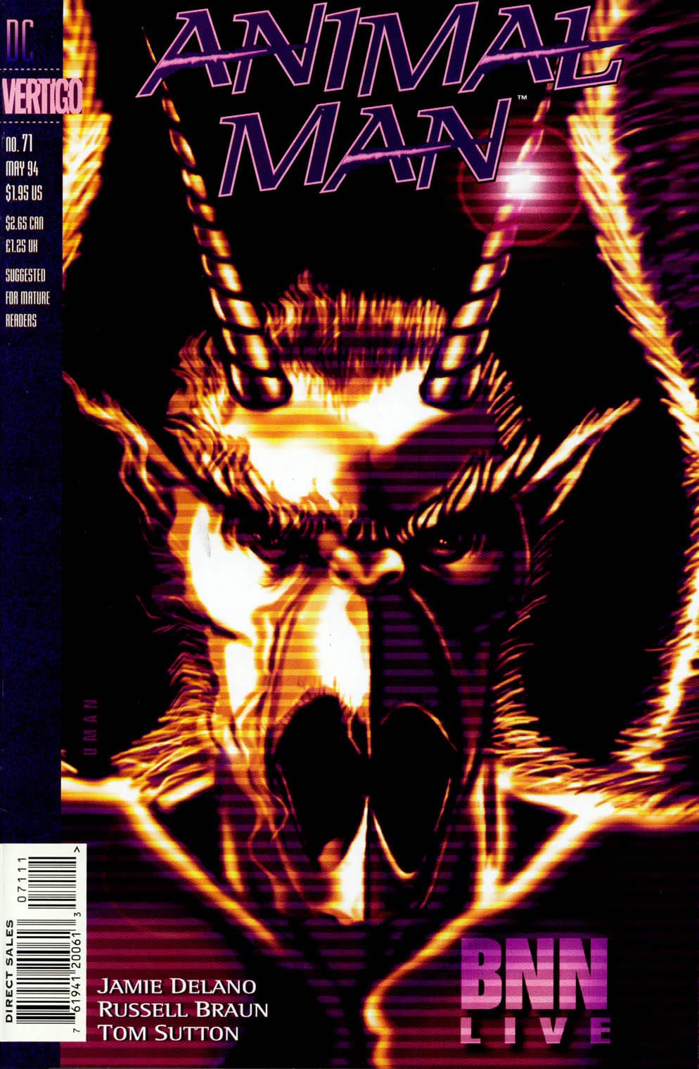 DC Comics COMIC BOOK Animal Man #71 - CVR A (FN)