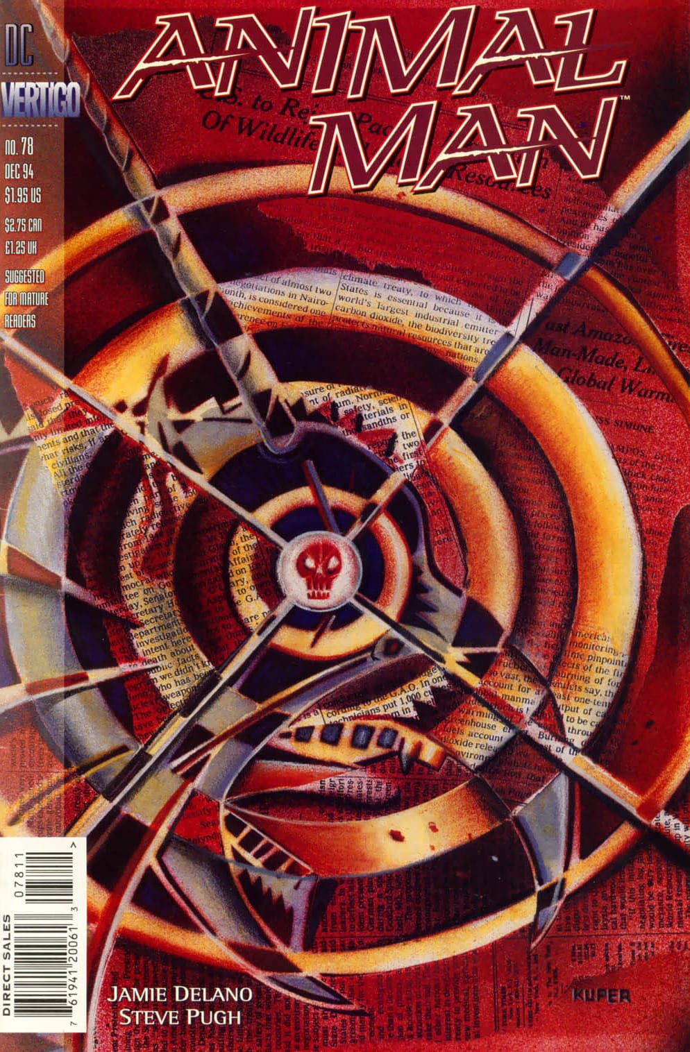 DC Comics COMIC BOOK Animal Man #78 - CVR A (FN)