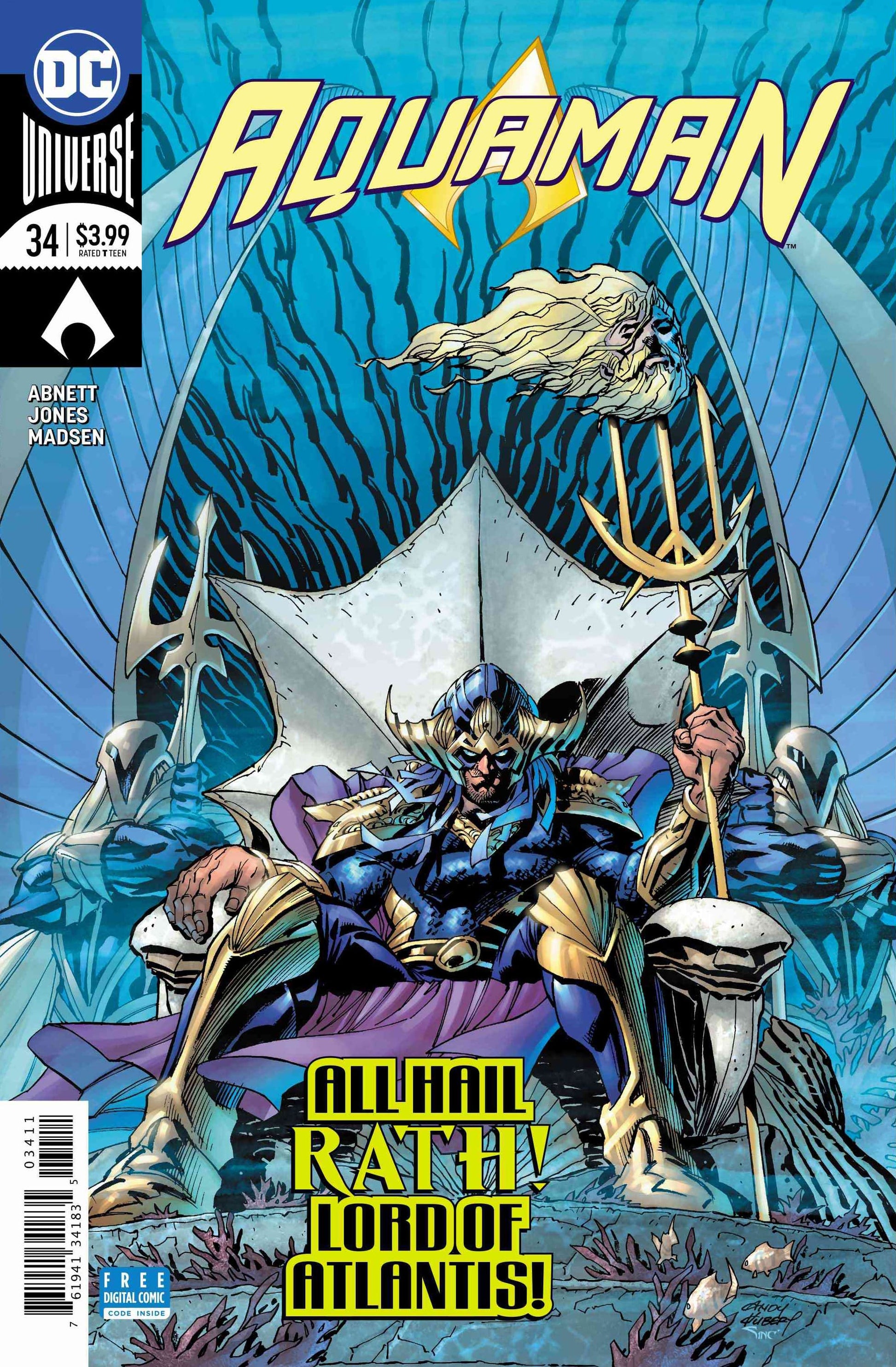 DC Comics COMIC BOOK Aquaman #34 - CVR A (VF/NM)