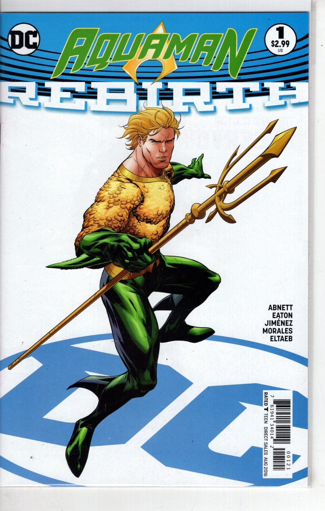 DC COMICS COMIC BOOK AQUAMAN REBIRTH #1 VAR ED