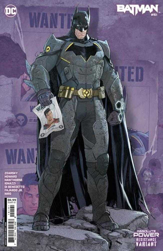 DC Comics COMIC BOOK Batman #151 Cover F Mikel Janin Resistance Card Stock Variant (Absolute Power)