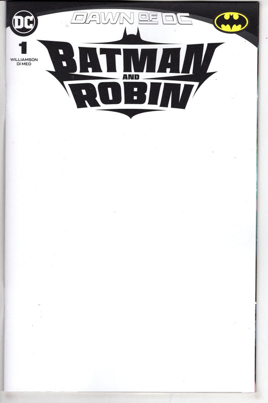DC Comics COMIC BOOK Batman And Robin #1 Cover D Blank Card Stock Variant