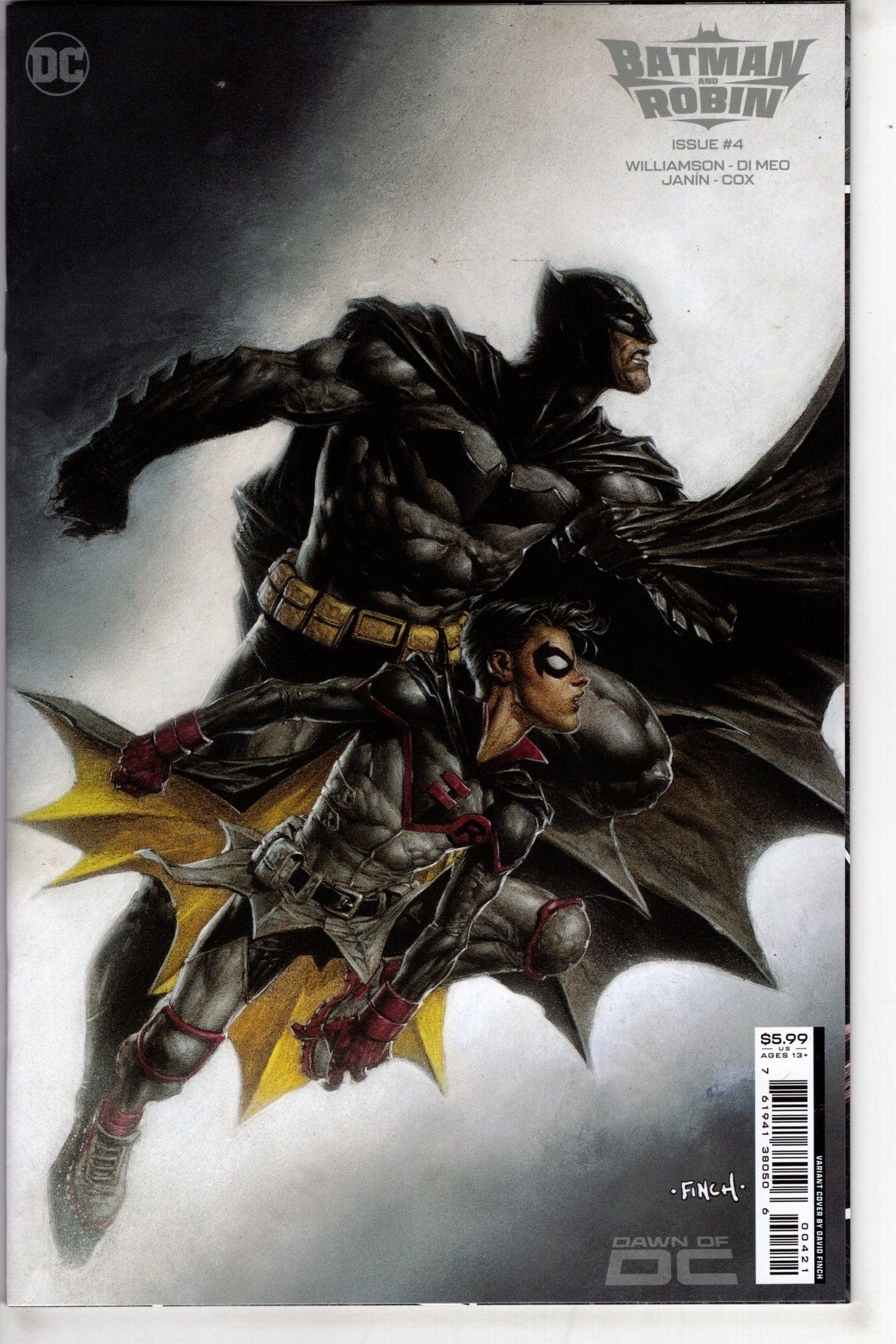 DC Comics COMIC BOOK Batman And Robin #4 Cover B David Finch Card Stock Variant