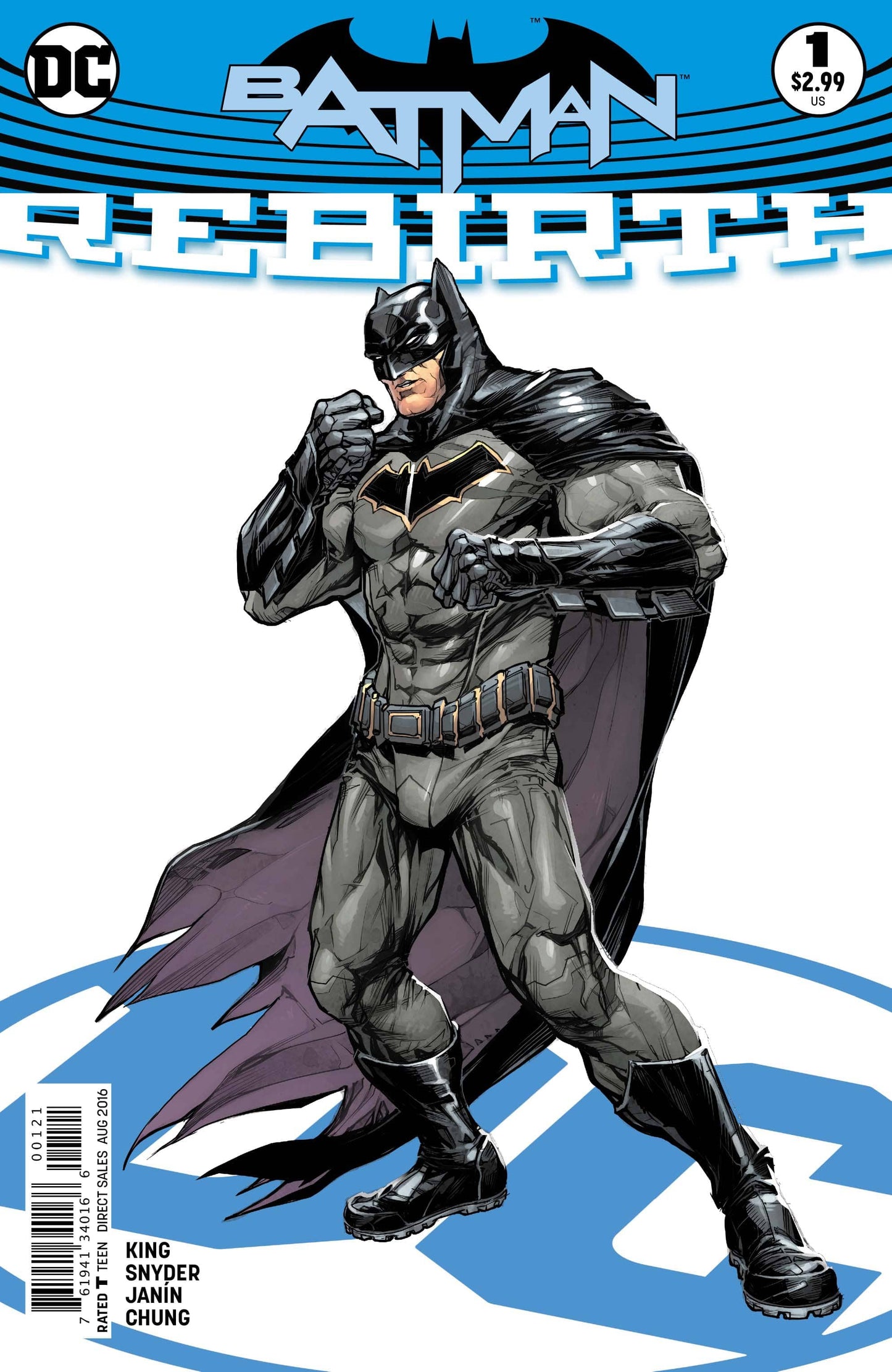 DC COMICS COMIC BOOK BATMAN REBIRTH #1 VAR ED [VF/NM]