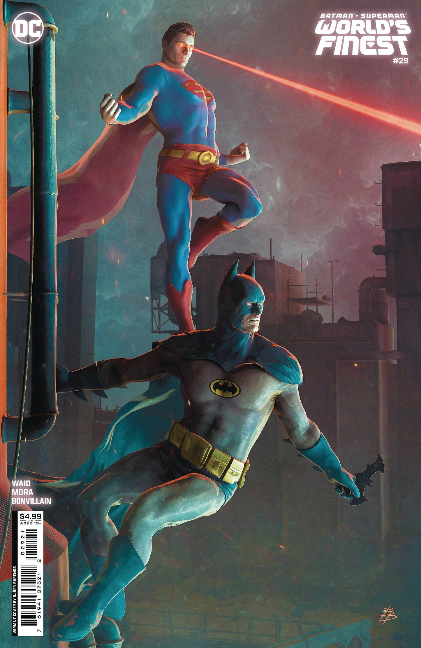 DC COMICS COMIC BOOK BATMAN SUPERMAN WORLDS FINEST #29 CVR B BJORN BARENDS CSV
