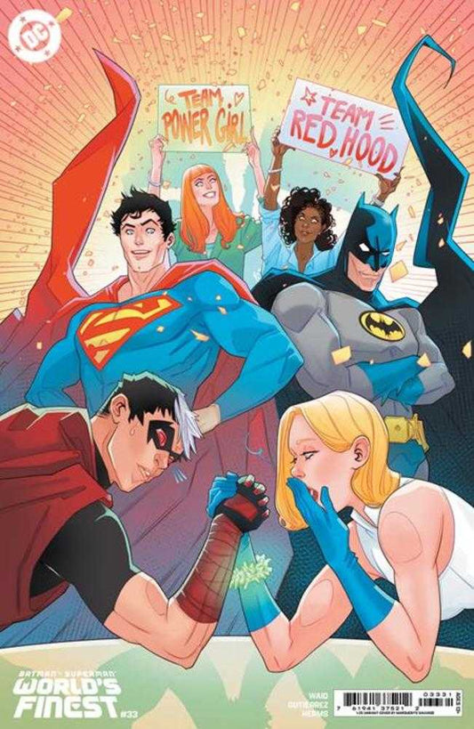 DC Comics COMIC BOOK Batman Superman Worlds Finest #33 Cover F 1 in 25 Marguerite Sauvage Card Stock Variant