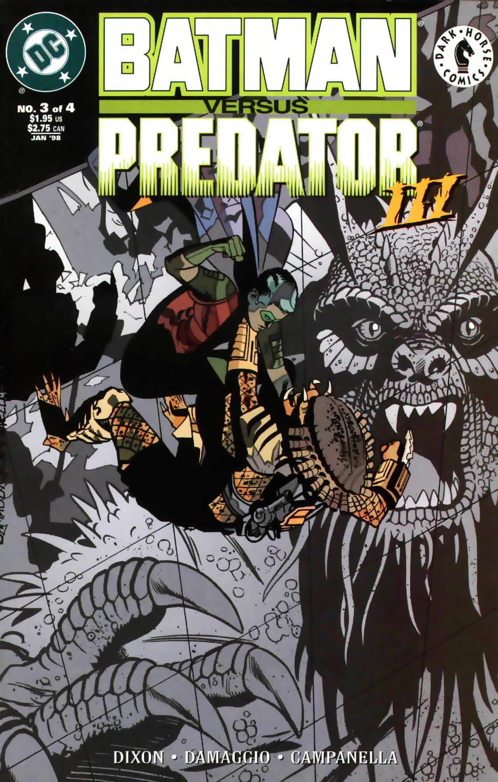 DC Comics COMIC BOOK Batman Versus Predator III #3 - CVR A (VF/NM)