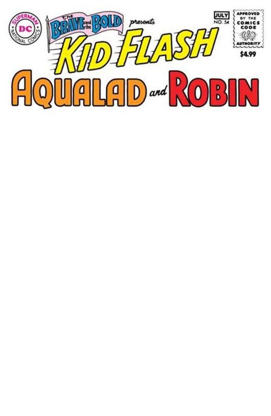 DC Comics COMIC BOOK Brave And The Bold #54 Facsimile Edition Cover B Blank Card Stock Variant