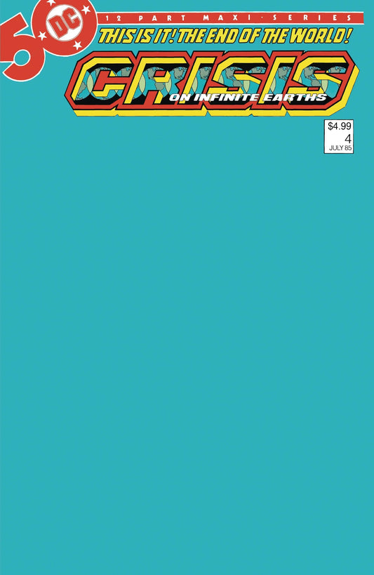 DC COMICS COMIC BOOK CRISIS ON INFINITE EARTHS #4 (OF 12) FACSIMILE CVR C BLANK V