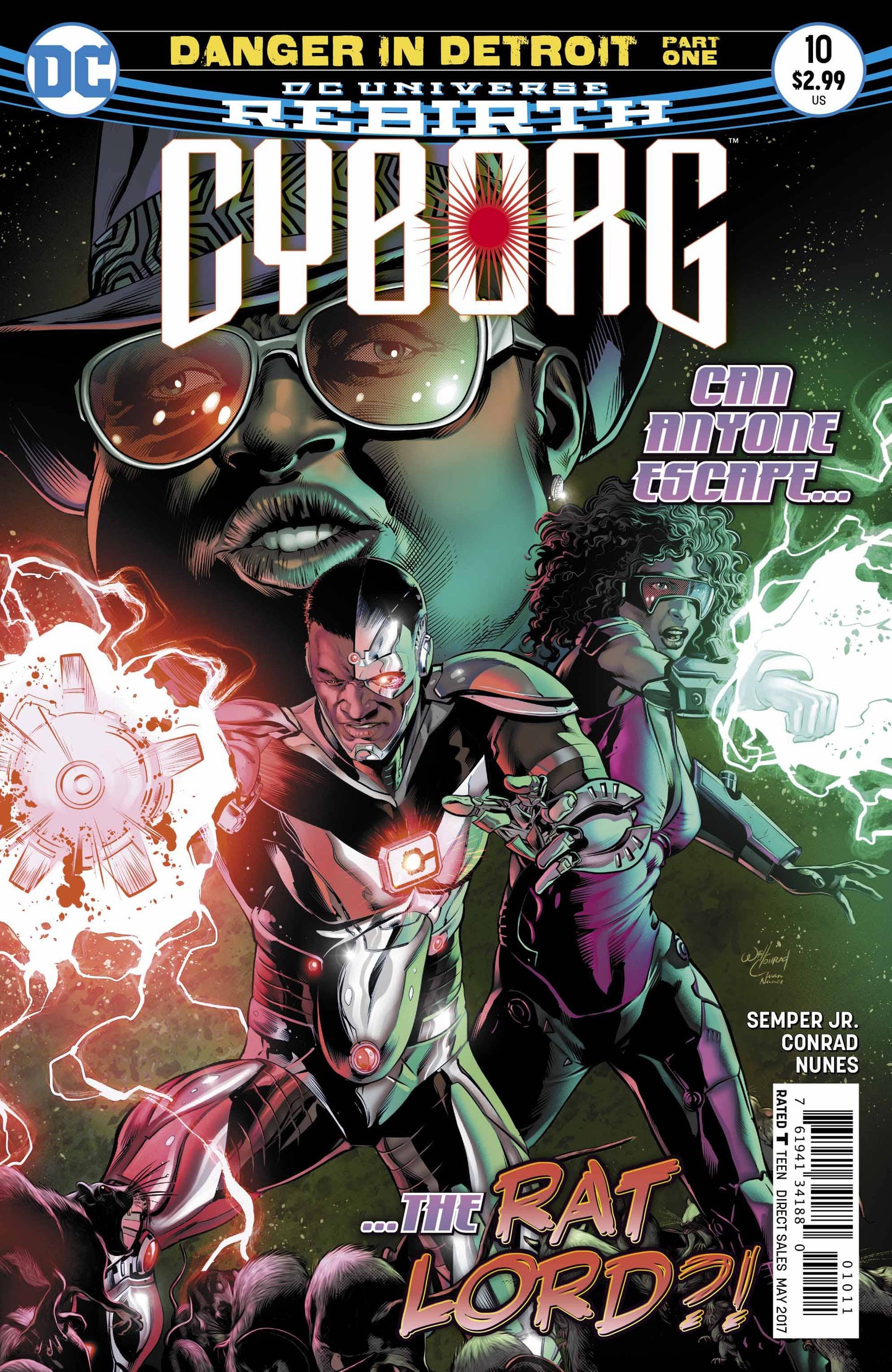 DC Comics COMIC BOOK Cyborg #10 (VF/NM)