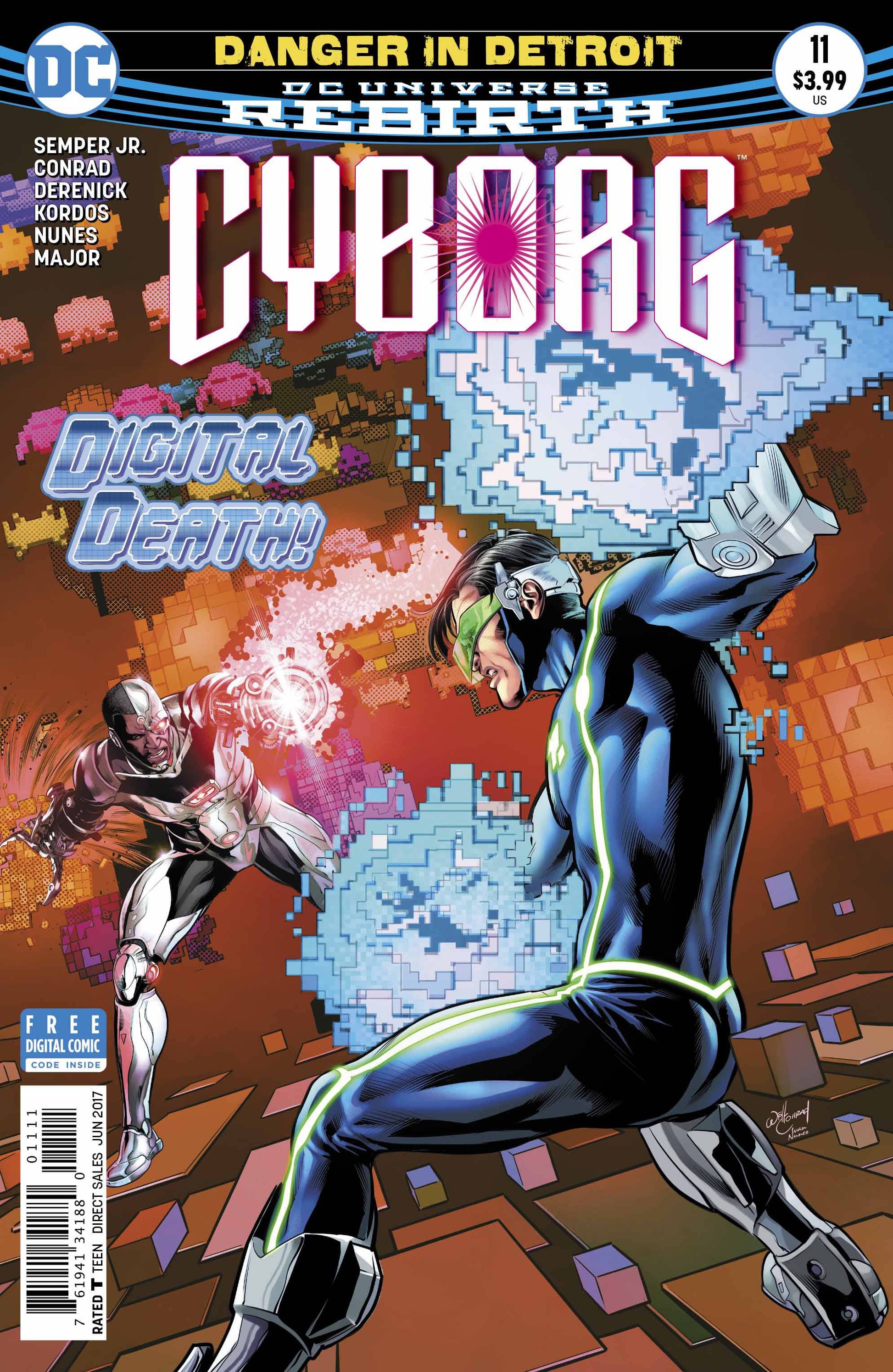 DC Comics COMIC BOOK Cyborg #11 (VF/NM)