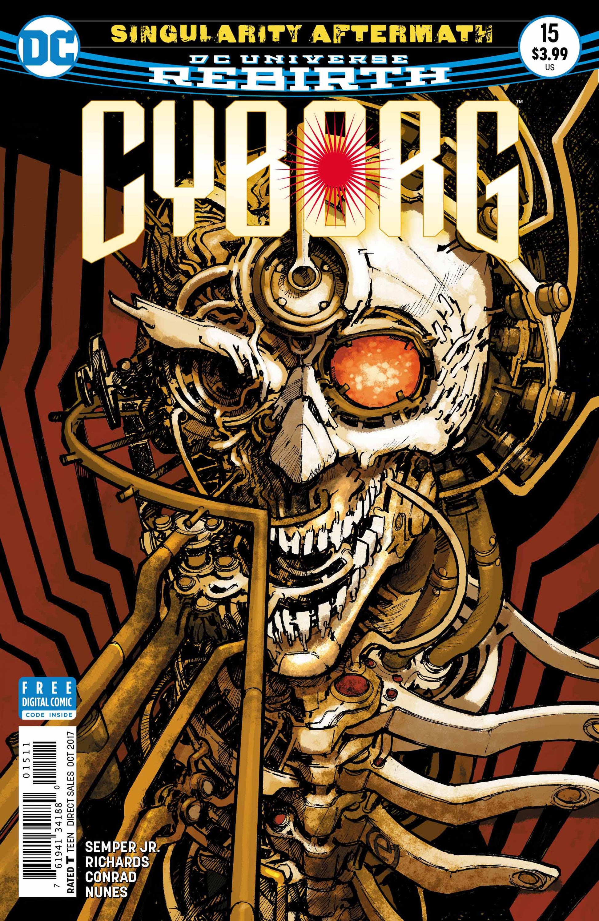 DC Comics COMIC BOOK Cyborg #15 (VF/NM)