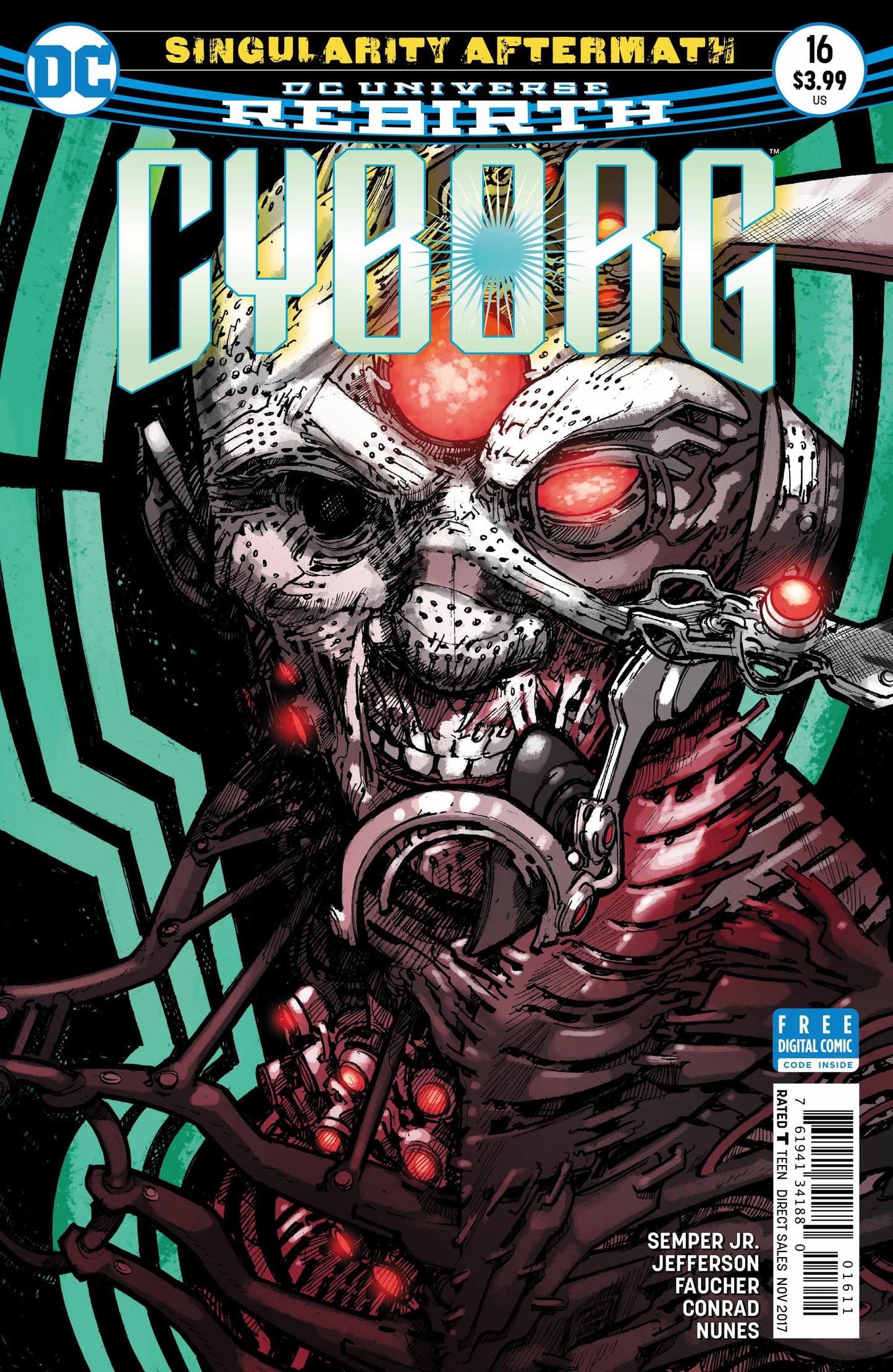 DC Comics COMIC BOOK Cyborg #16 (VF/NM)