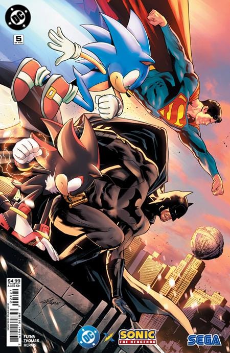 DC Comics COMIC BOOK DC X SONIC THE HEDGEHOG #5 (OF 5) CVR B LUCAS MEYER CARD STOCK VAR