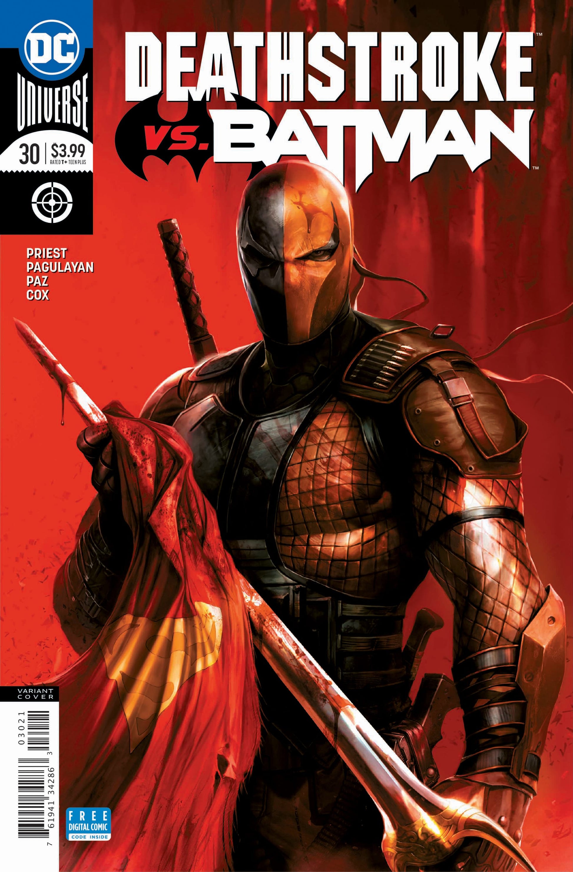 DC Comics COMIC BOOK Deathstroke #30 - CVR B (VF/NM)