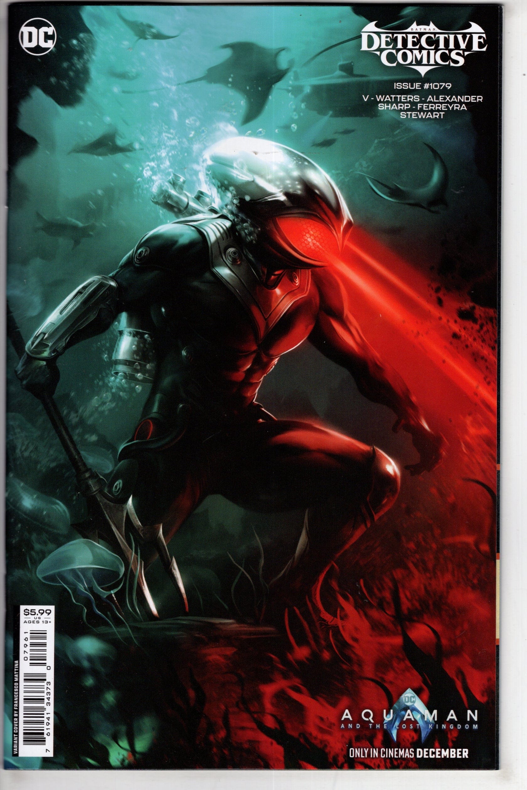 DC Comics COMIC BOOK Detective Comics #1079 Cover D Francesco Mattina Aquaman And The Lost Kingdom Card Stock Variant