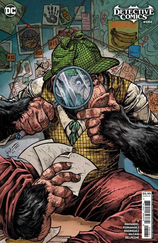 DC Comics COMIC BOOK Detective Comics #1084 Cover E Maria Wolf April Fools Detective Chimp Card Stock Variant