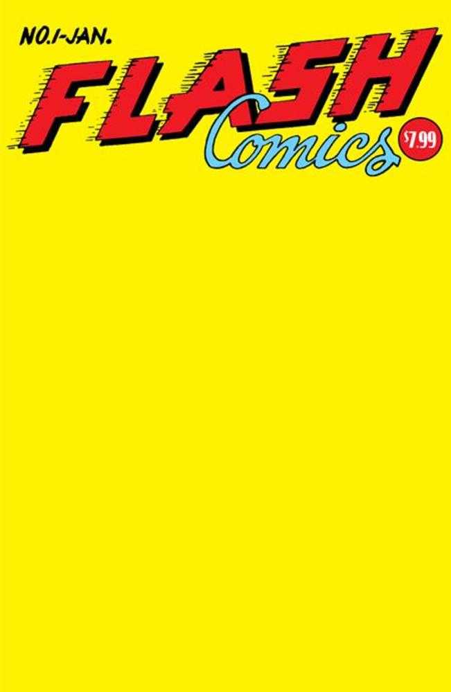 DC Comics COMIC BOOK Flash Comics #1 Facsimile Edition Cover C Blank Variant