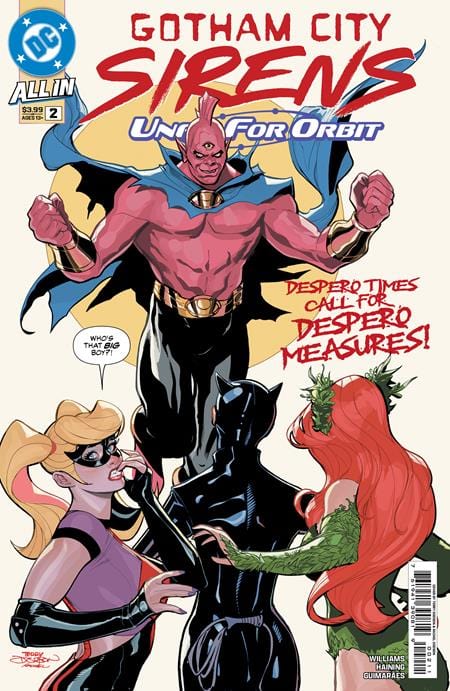 DC Comics COMIC BOOK GOTHAM CITY SIRENS UNFIT FOR ORBIT #2 (OF 5) CVR A TERRY DODSON & RACHEL DODSON