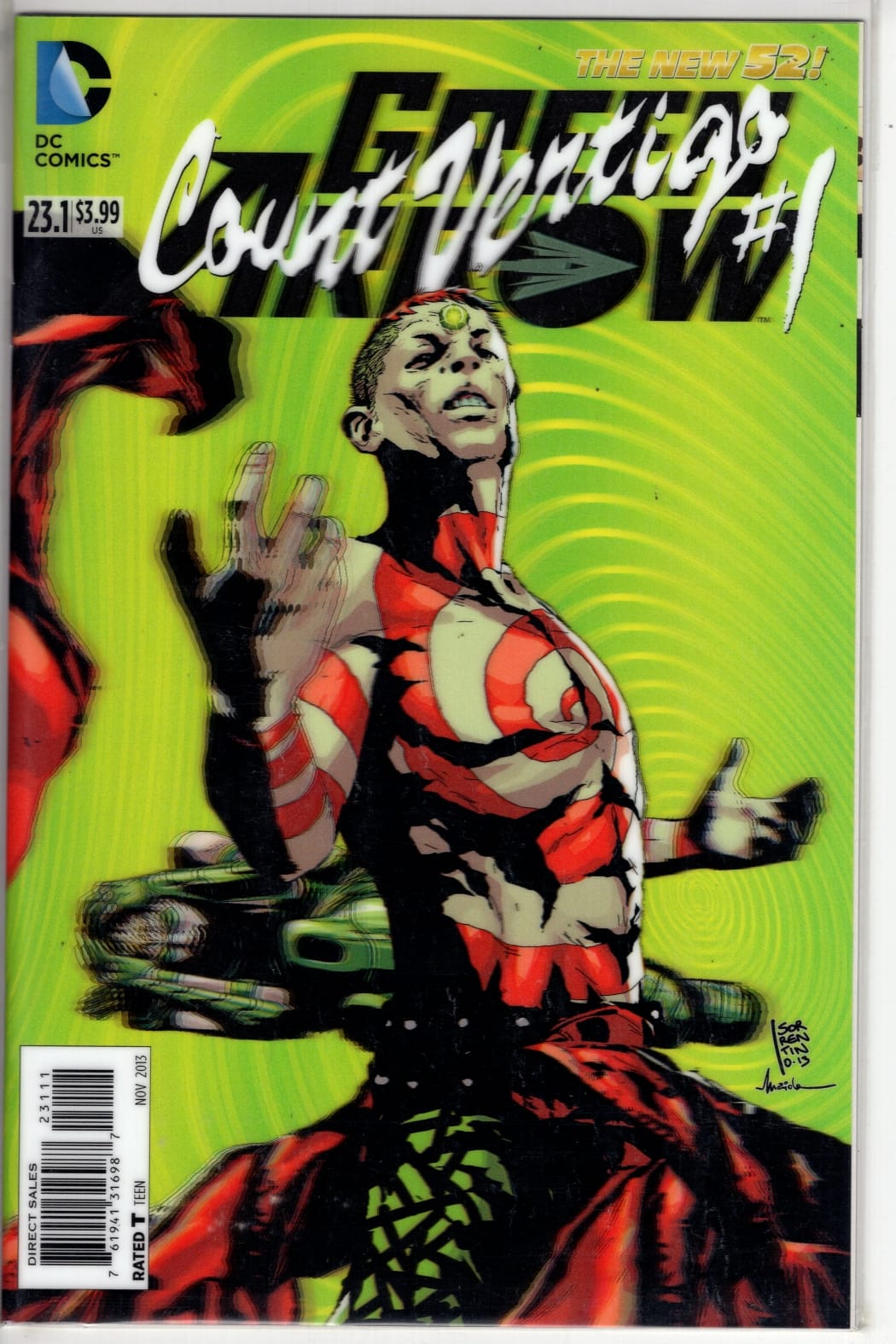 DC COMICS COMIC BOOK GREEN ARROW #23.1 COUNT VERTIGO (VF)