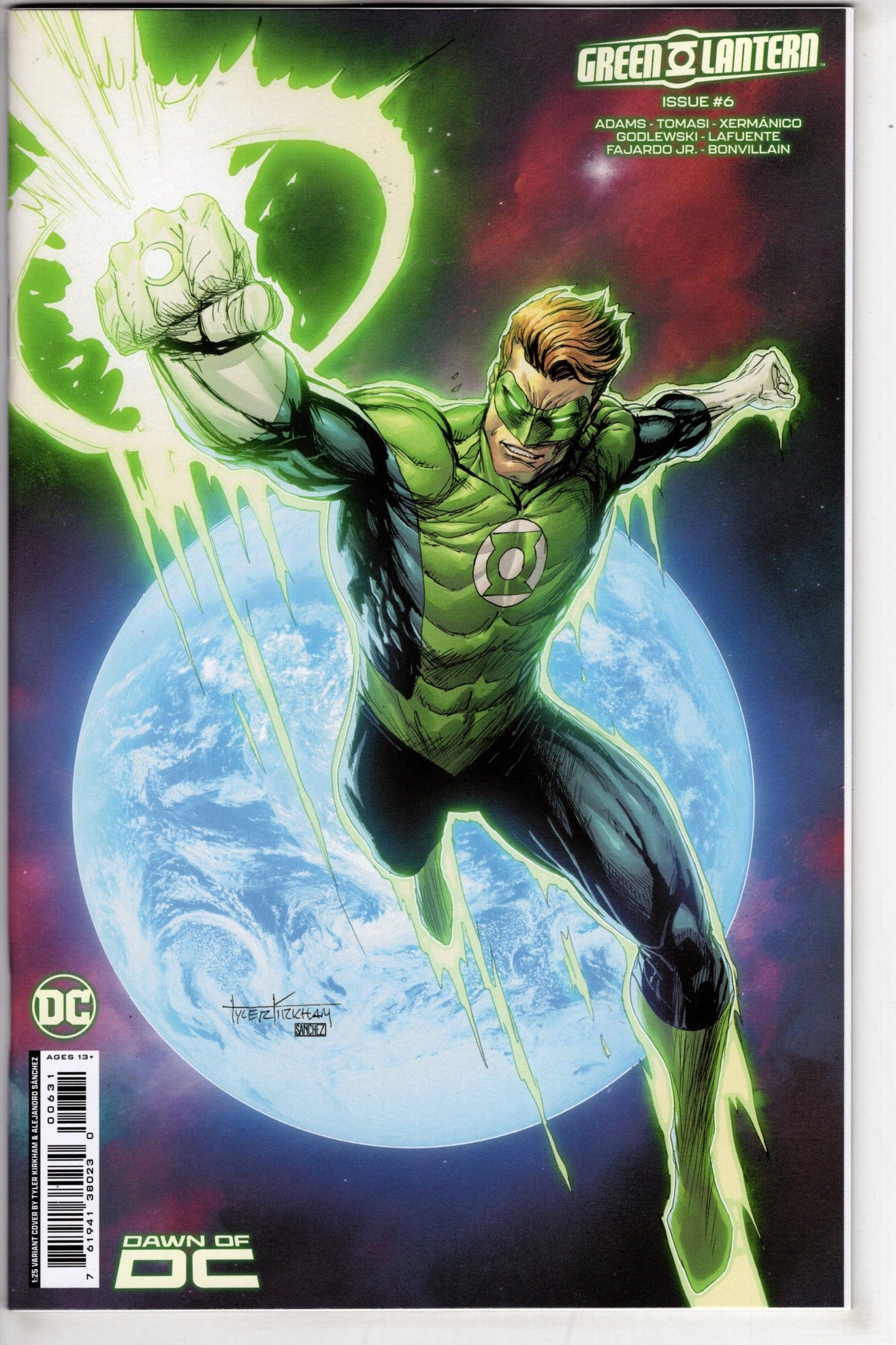 DC Comics COMIC BOOK Green Lantern #6 Cover D 1 in 25 Tyler Kirkham Card Stock Variant