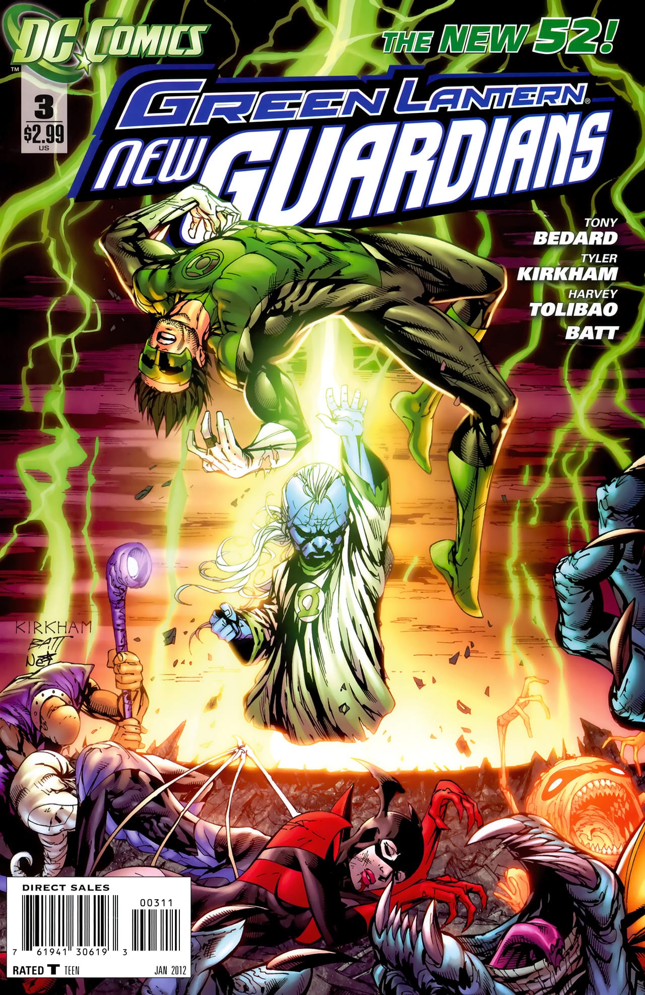DC Comics COMIC BOOK Green Lantern: New Guardians #3 (VG/FN)