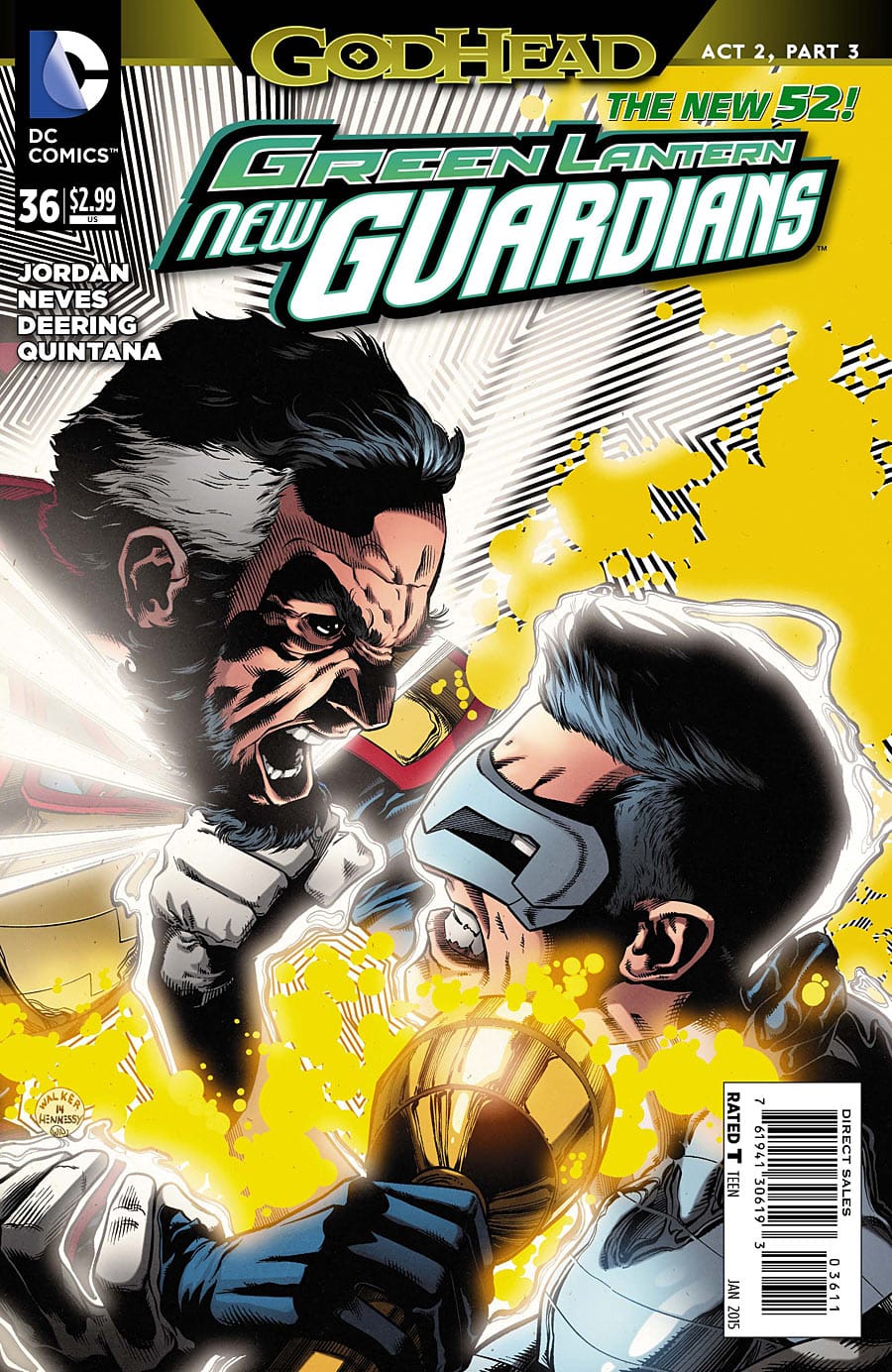 DC Comics COMIC BOOK Green Lantern: New Guardians #36 (VG/FN)