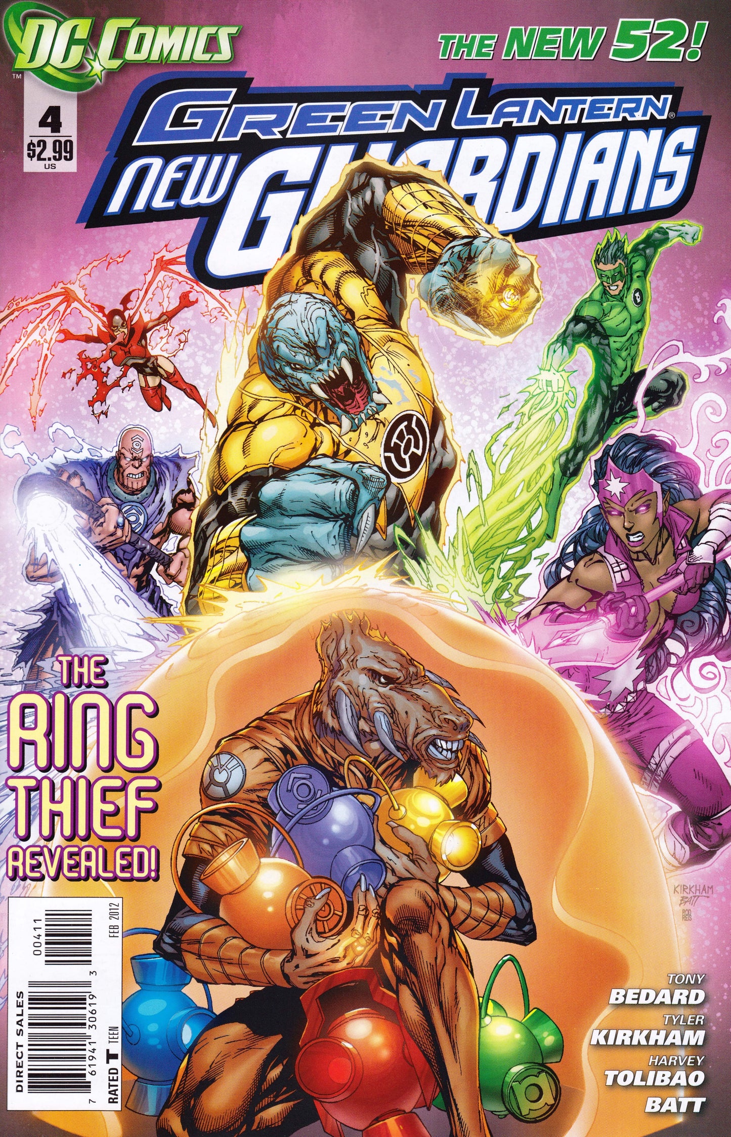 DC Comics COMIC BOOK Green Lantern: New Guardians #4 (VG/FN)