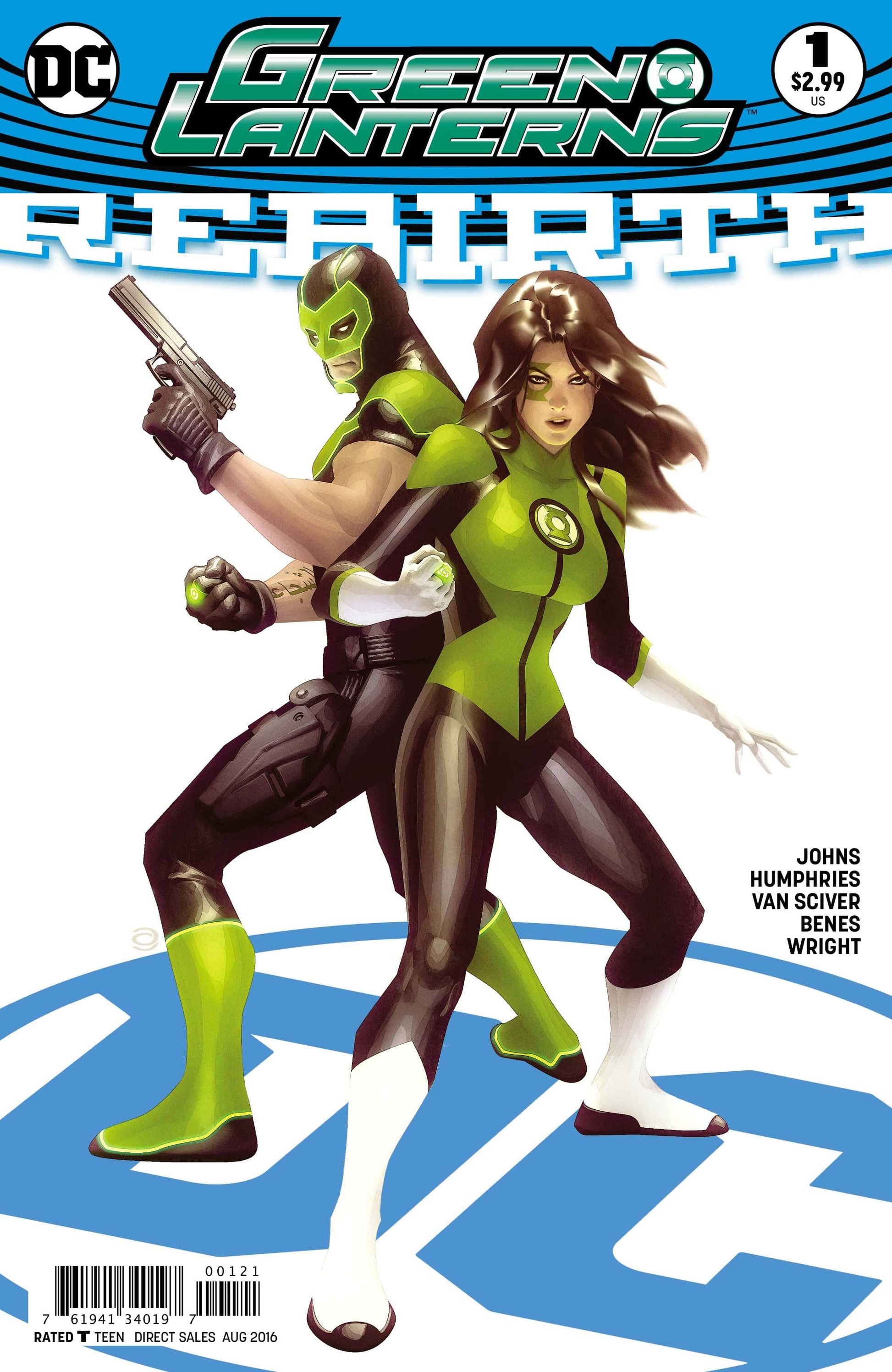 DC COMICS COMIC BOOK GREEN LANTERNS REBIRTH #1 VAR ED  [VF/NM]