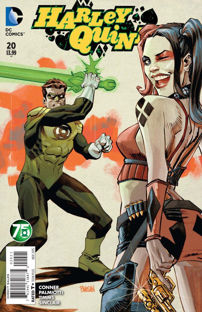 DC COMICS COMIC BOOK HARLEY QUINN #20 GREEN LANTERN 75 VAR ED [VF/NM]