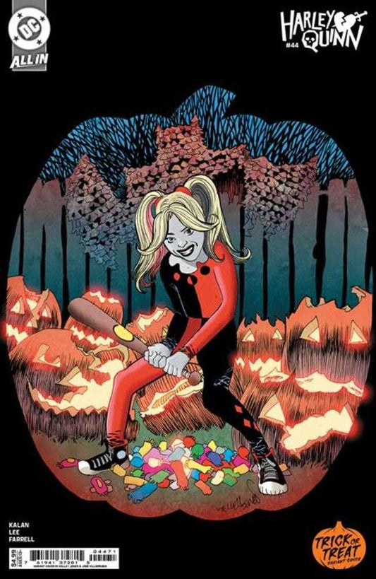 DC Comics COMIC BOOK Harley Quinn #44 Cover D Kelley Jones Trick Or Treat Card Stock Variant