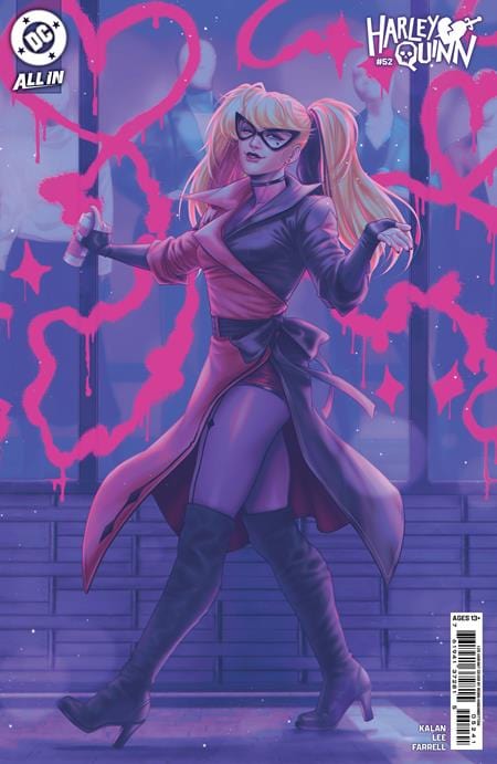 DC Comics COMIC BOOK HARLEY QUINN #52 CVR E INC 1:25 ROBIN HIGGINBOTTOM CARD STOCK VAR