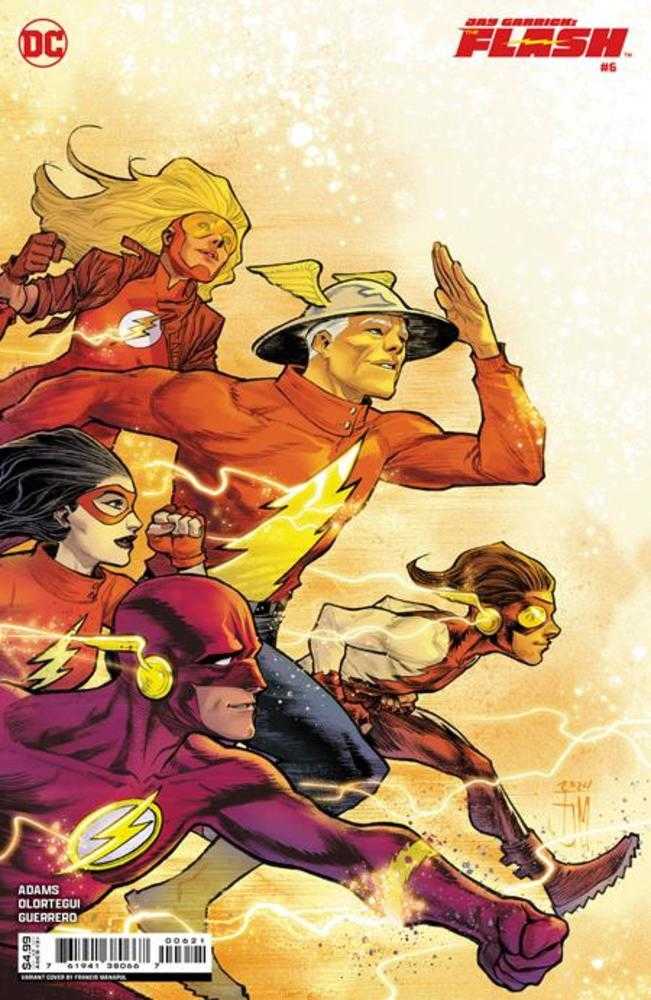 DC Comics COMIC BOOK Jay Garrick The Flash #6 (Of 6) Cover B Francis Manapul Card Stock Variant