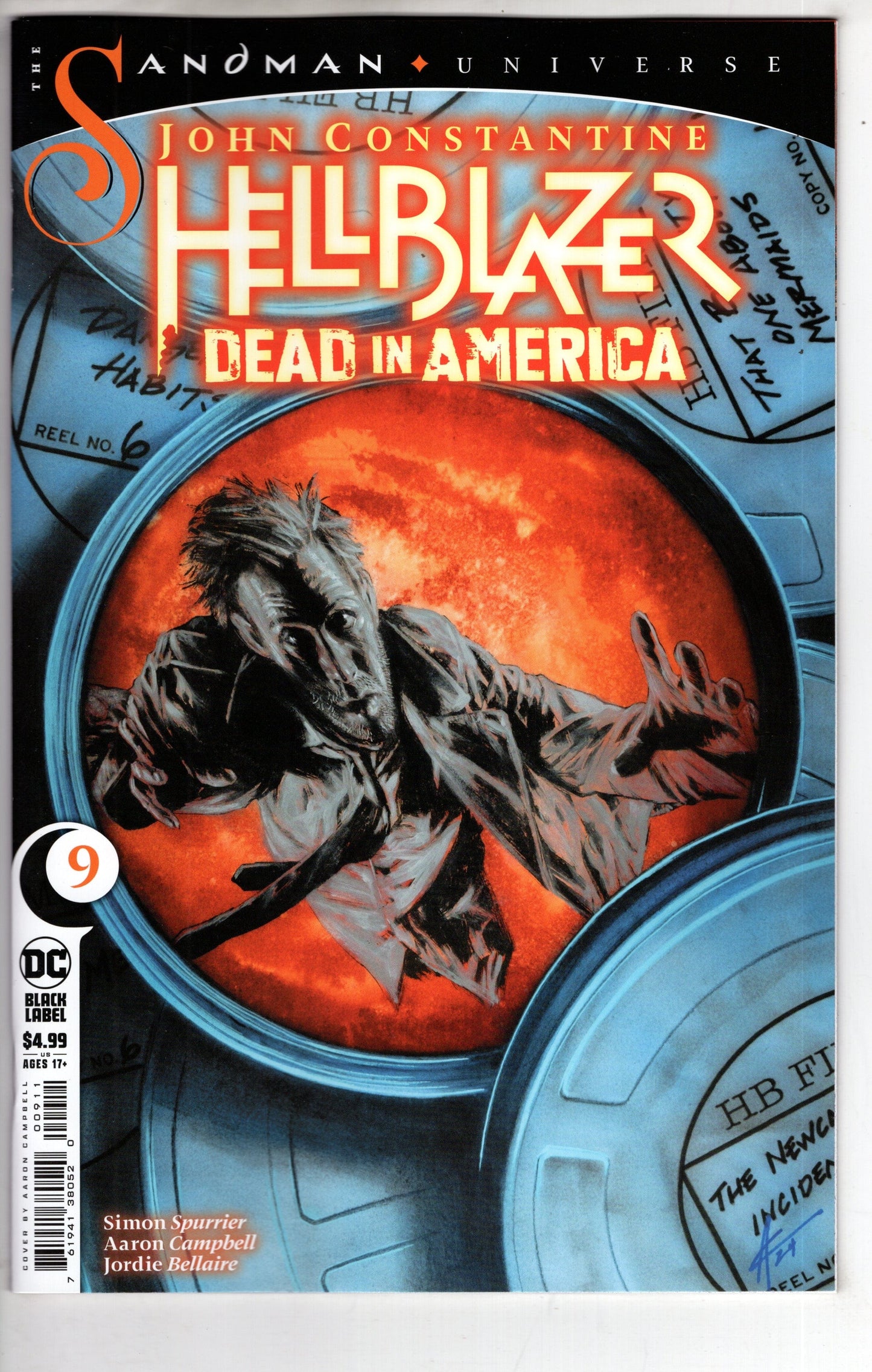 DC Comics COMIC BOOK John Constantine Hellblazer Dead In America #9 (Of 11) Cover A Aaron Campbell (Mature)