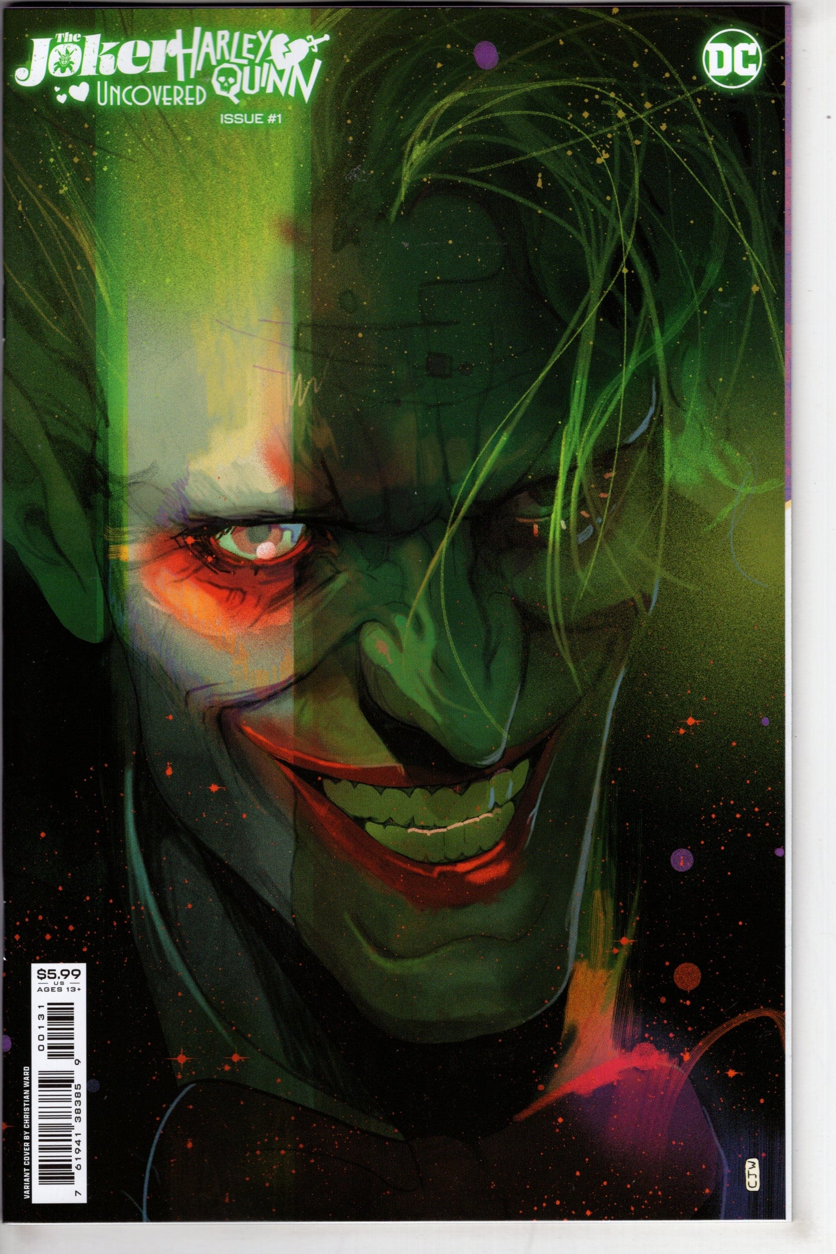 DC COMICS COMIC BOOK JOKER HARLEY QUINN UNCOVERED #1 OS CVR C WARD VAR