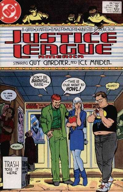 DC Comics COMIC BOOK Justice League America #28 (FN)