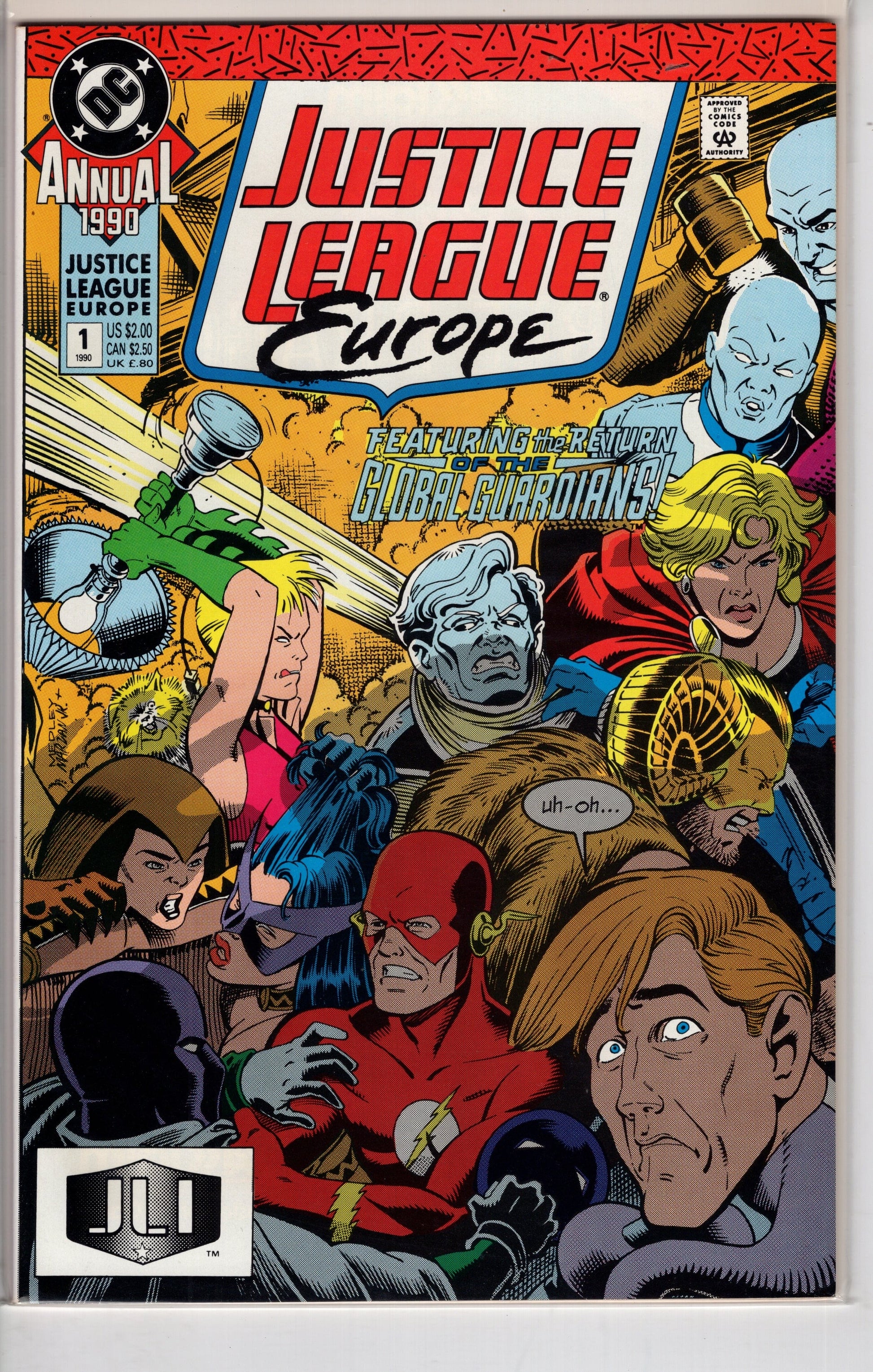 DC COMICS COMIC BOOK Justice League Europe Annual (1990 series) #1 [Direct]