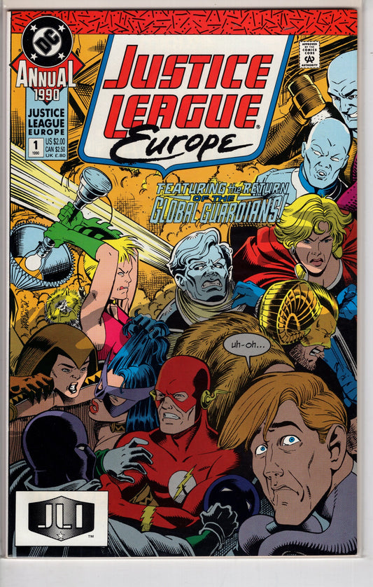 DC COMICS COMIC BOOK Justice League Europe Annual (1990 series) #1 [Direct]