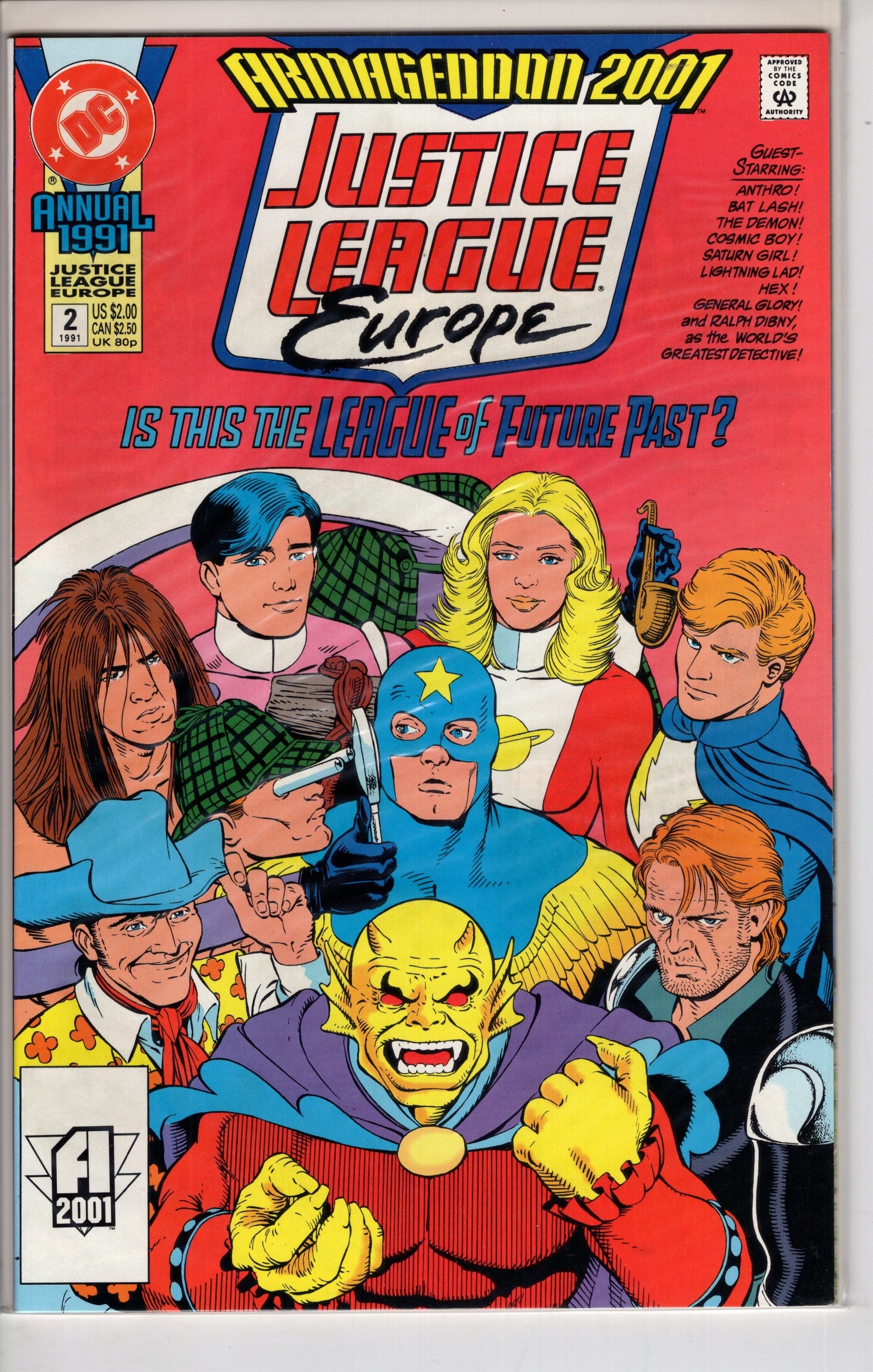 DC COMICS COMIC BOOK Justice League Europe Annual (1990 series) #2 [Direct]