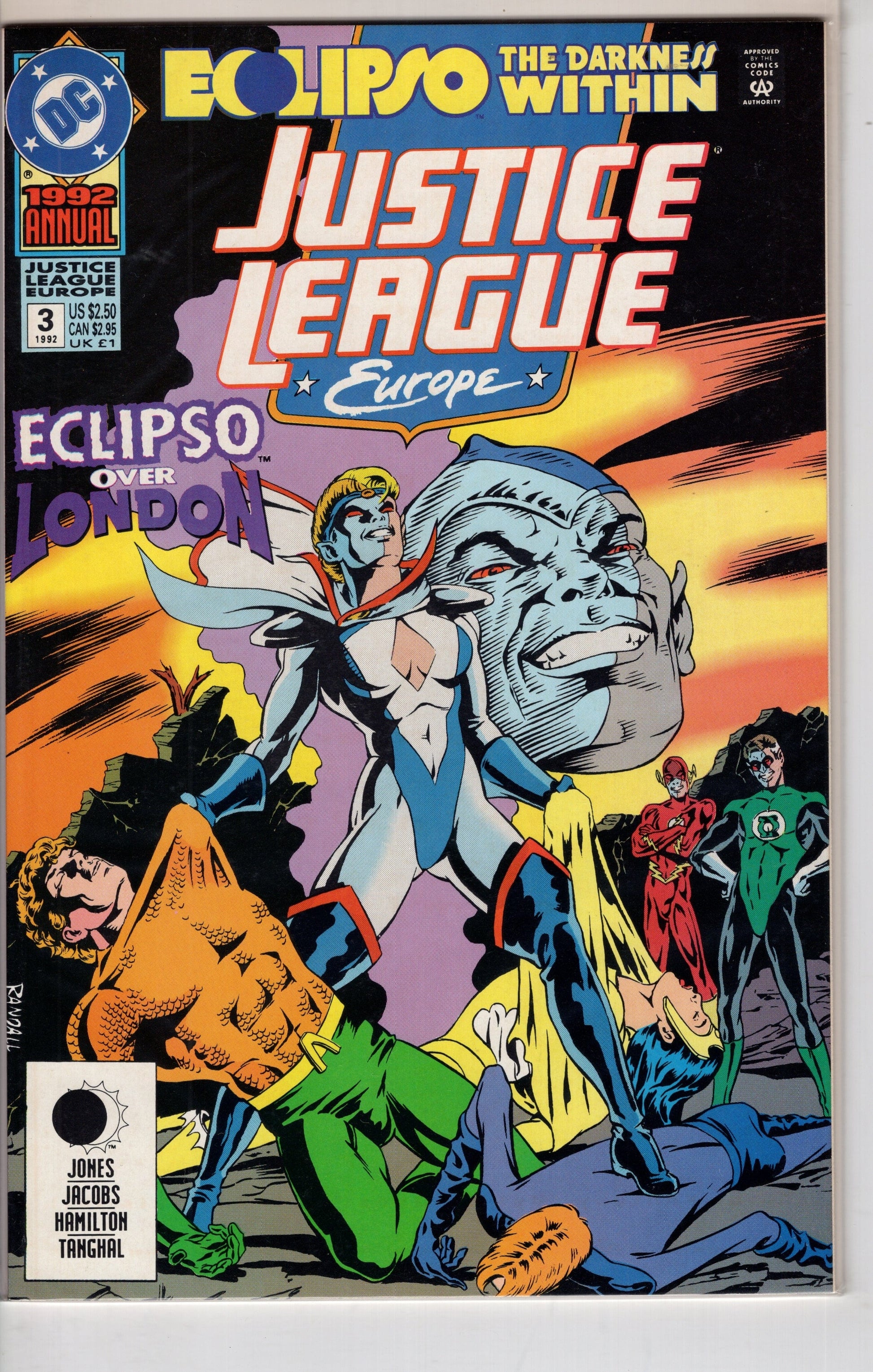 DC COMICS COMIC BOOK Justice League Europe Annual (1990 series) #3 [Direct]