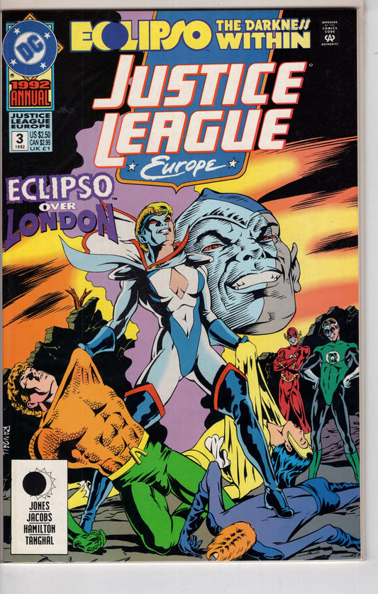 DC COMICS COMIC BOOK Justice League Europe Annual (1990 series) #3 [Direct]