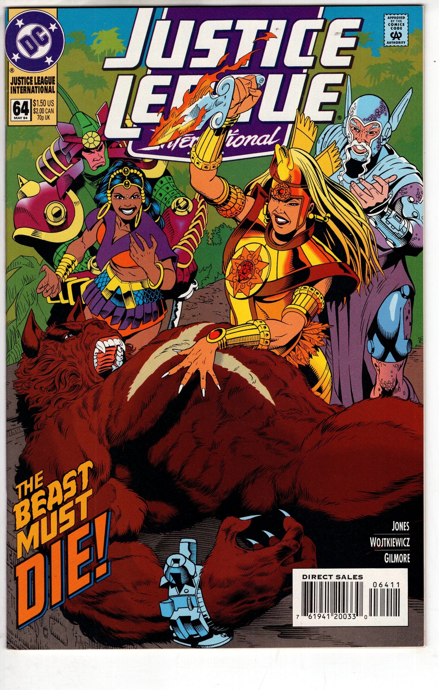 DC COMICS COMIC BOOK Justice League International (1993 series) #64