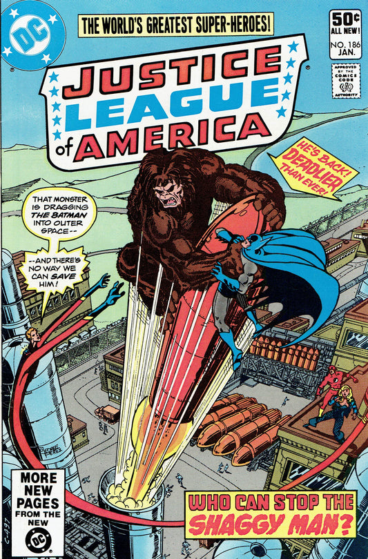 DC Comics COMIC BOOK Justice League of America #186 - D (FN/VF)