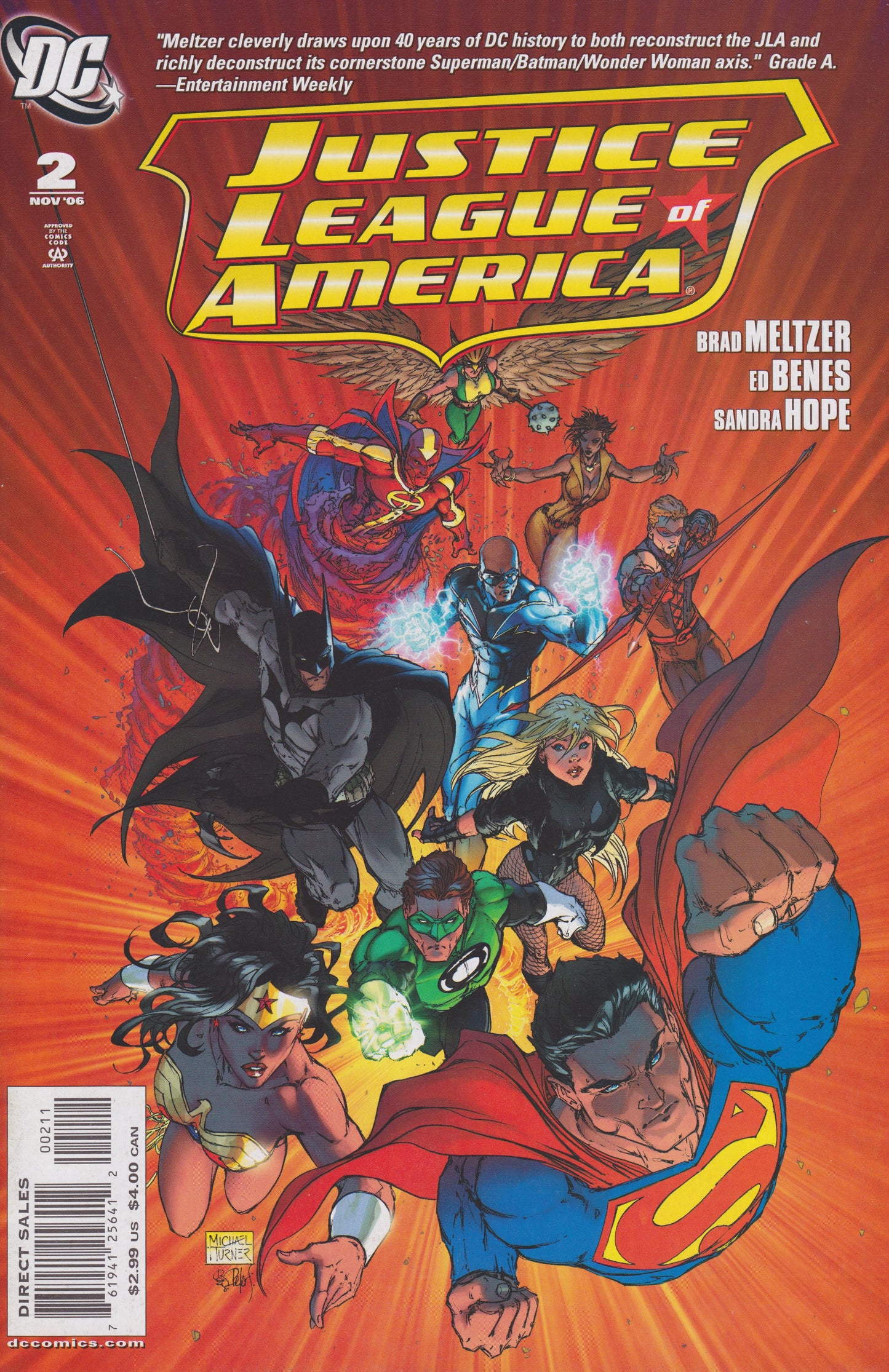 DC Comics COMIC BOOK Justice League of America #2 (VF/NM)