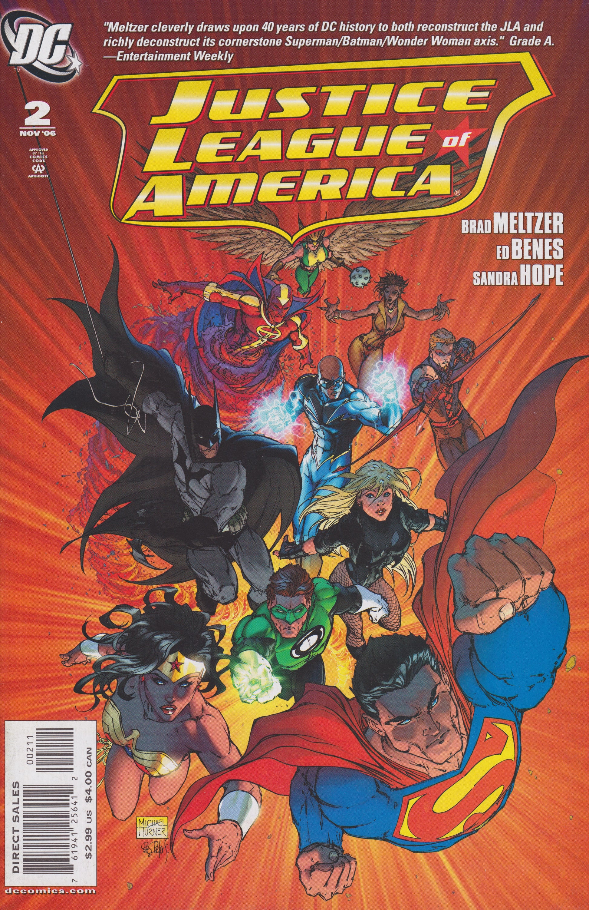 DC Comics COMIC BOOK Justice League of America #2 (VF/NM)