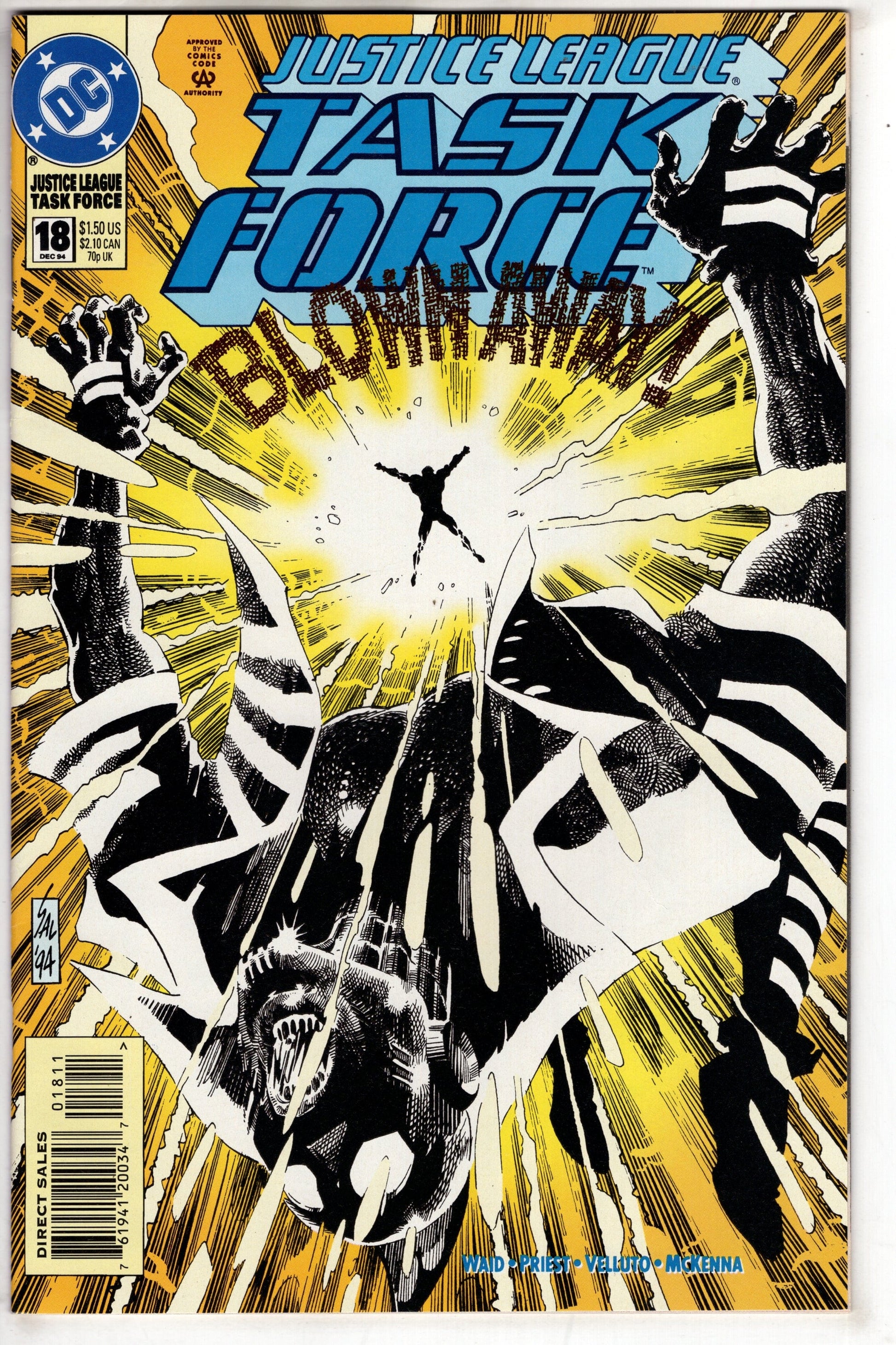 DC COMICS COMIC BOOK Justice League Task Force (1993 series) #18 [Direct Sales]