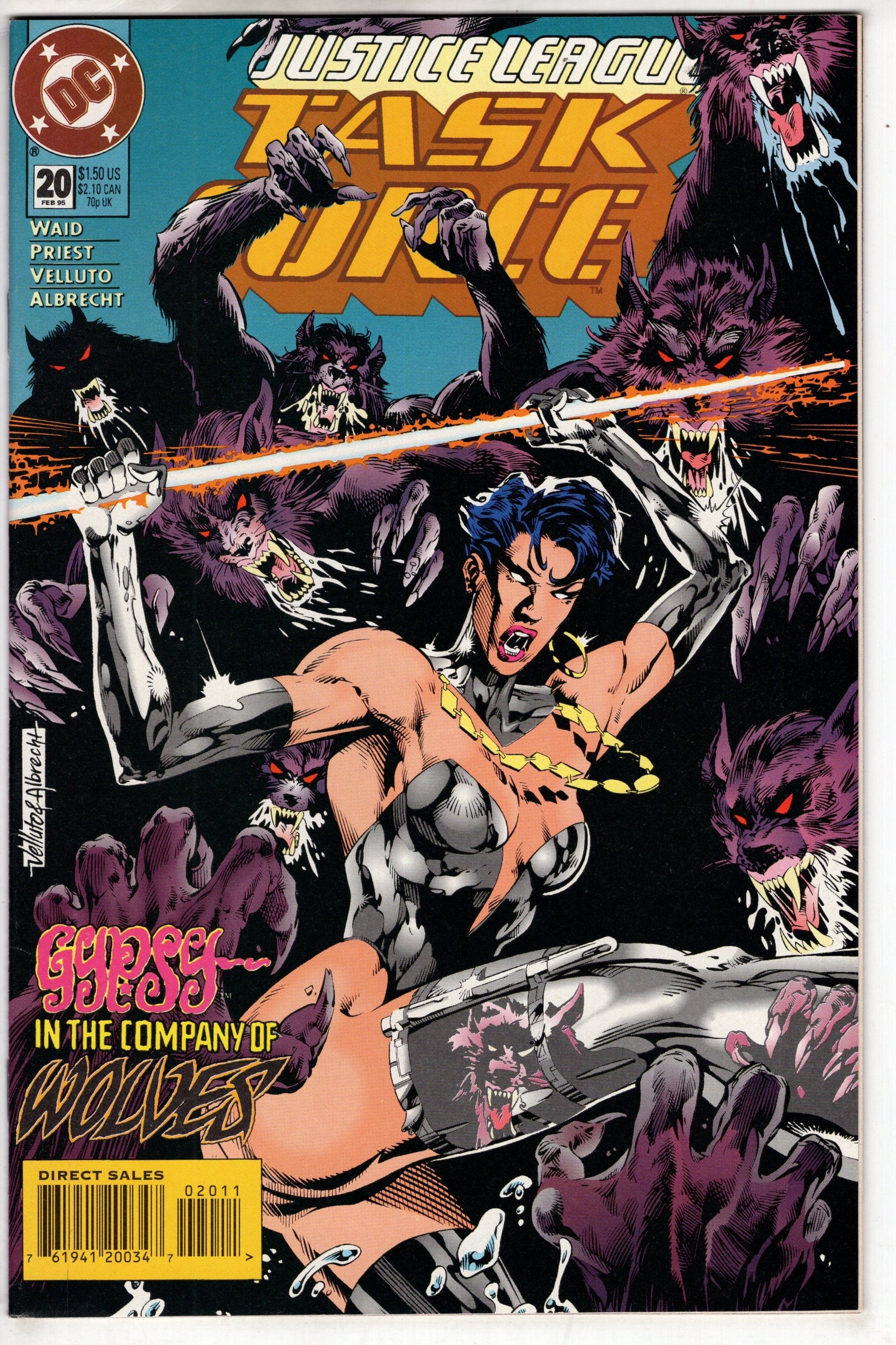 DC COMICS COMIC BOOK Justice League Task Force (1993 series) #20 [Direct Sales]