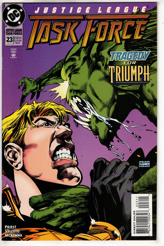DC COMICS COMIC BOOK Justice League Task Force (1993 series) #23 [Direct Sales]